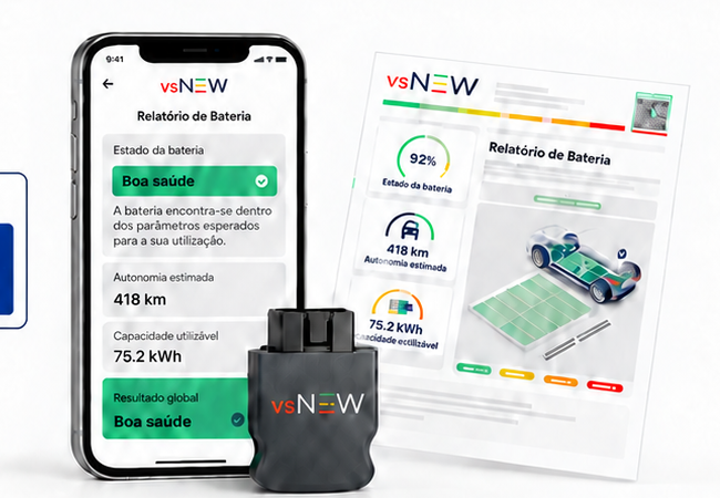 Equipamento vsNEW, aplicação e relatório digital